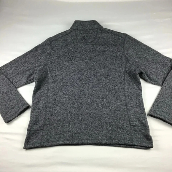 Woolrich Men's Snap Neck Pullover Fleece Sweatshirt Gray Size Large - Picture 3 of 4